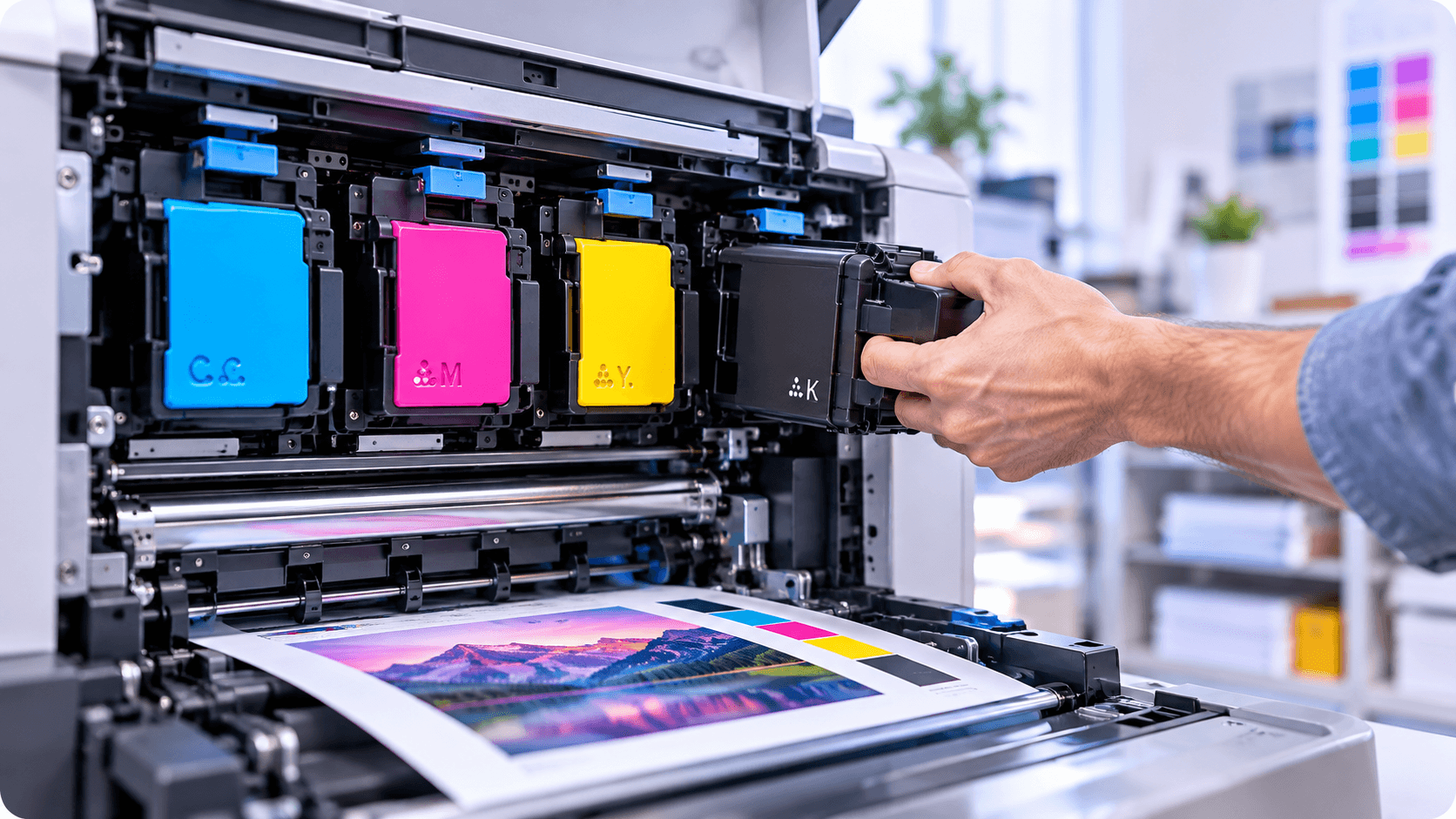 Печатная машина CMYK